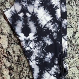 Athletica Black and White Tie-Dye Joggers